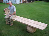 Alun sitting on the bench